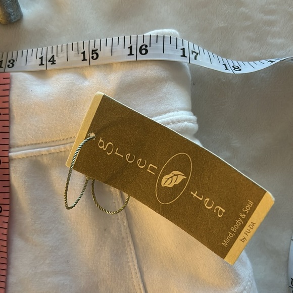NWT Green Tea sz XL white tennis exercise skirt skort with drawstring waist - Picture 10 of 10